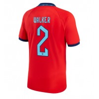 Camisa de Futebol Inglaterra Kyle Walker #2 Equipamento Secundário Mundo 2022 Manga Curta